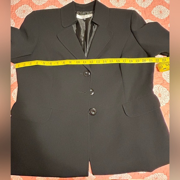 Tahari Pant Suit Black Size 14 Petite - Picture 6 of 9